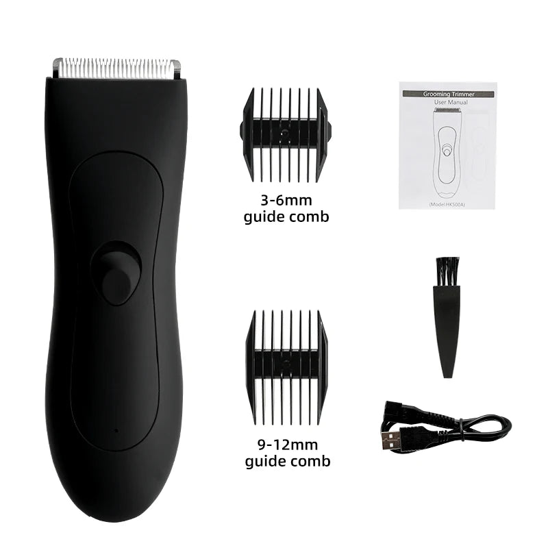 Aparador de Pêlos Corporais para Homens Bolas Mulheres Lady Shaver Remoção de Pêlos Aparador de Biquíni Aparador de Virilha & Corpo Barbeador Braço Barba Navalha