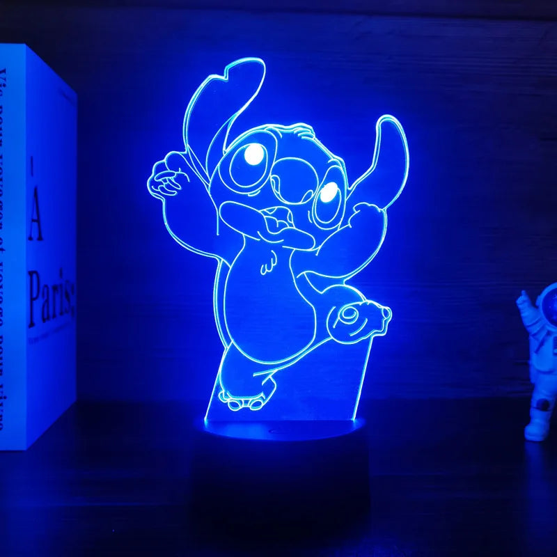 Luz noturna de ponto de ilusão 3D com controle remoto e lâmpada de decoração de quarto de toque inteligente Aniversário Dia dos Namorados Presentes de Natal