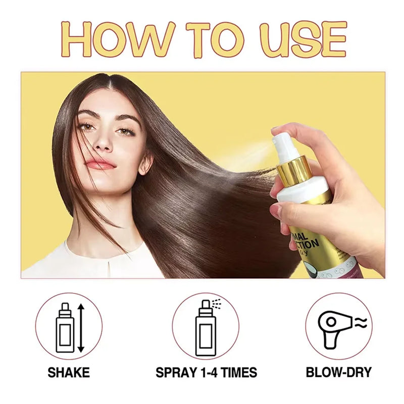 Spray Protetor Térmico de Coco GOIPLE para Cabelo, Livre de Parabenos e Corantes, Protege Contra Danos por Calor, Adequado para Cuidados Diários