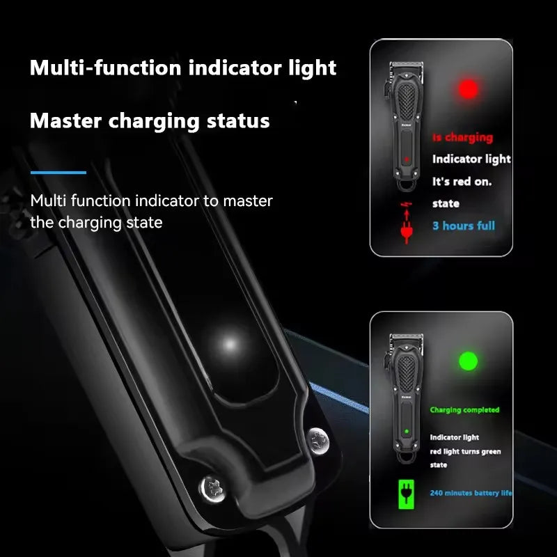 Kemei KM-1071 Máquina de cortar cabelo elétrica UBS Aparador de barba sem fio recarregável Homens Poderoso cortador de cabelo elétrico Ferramenta de corte