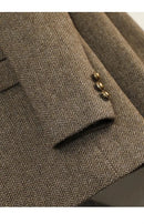 Outono Inverno Novo Blazer Casacos Jaquetas de Lã Feminina Manga Comprida Entalhado Vintage Grosso Outerwears Roupas Femininas Elegantes