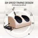 Massageador de Pés Elétrico com Aquecimento, Terapia de Compressão Quente, Shiatsu, Rolo de Amassamento para Relaxamento Muscular e Alívio da Fadiga - Máquina de Spa para Pés