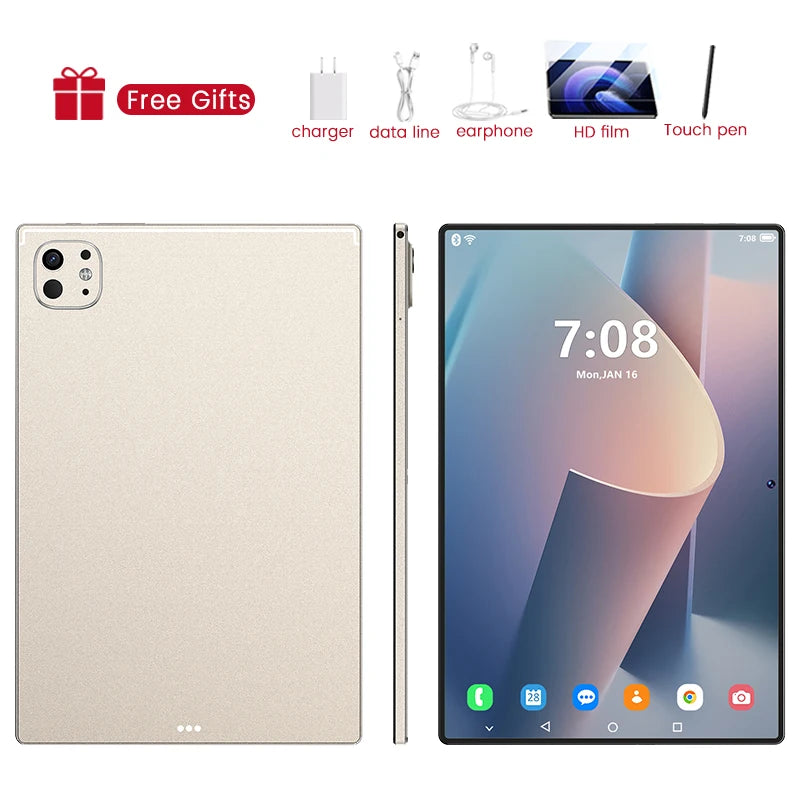 2025 Novo 11 polegadas Pad 6S Pro Tablet Android 15 16GB + 1024GB 10000mah 5G WiFi Dual SIM Card Tablet PC Global Tablette Google Mi Tab