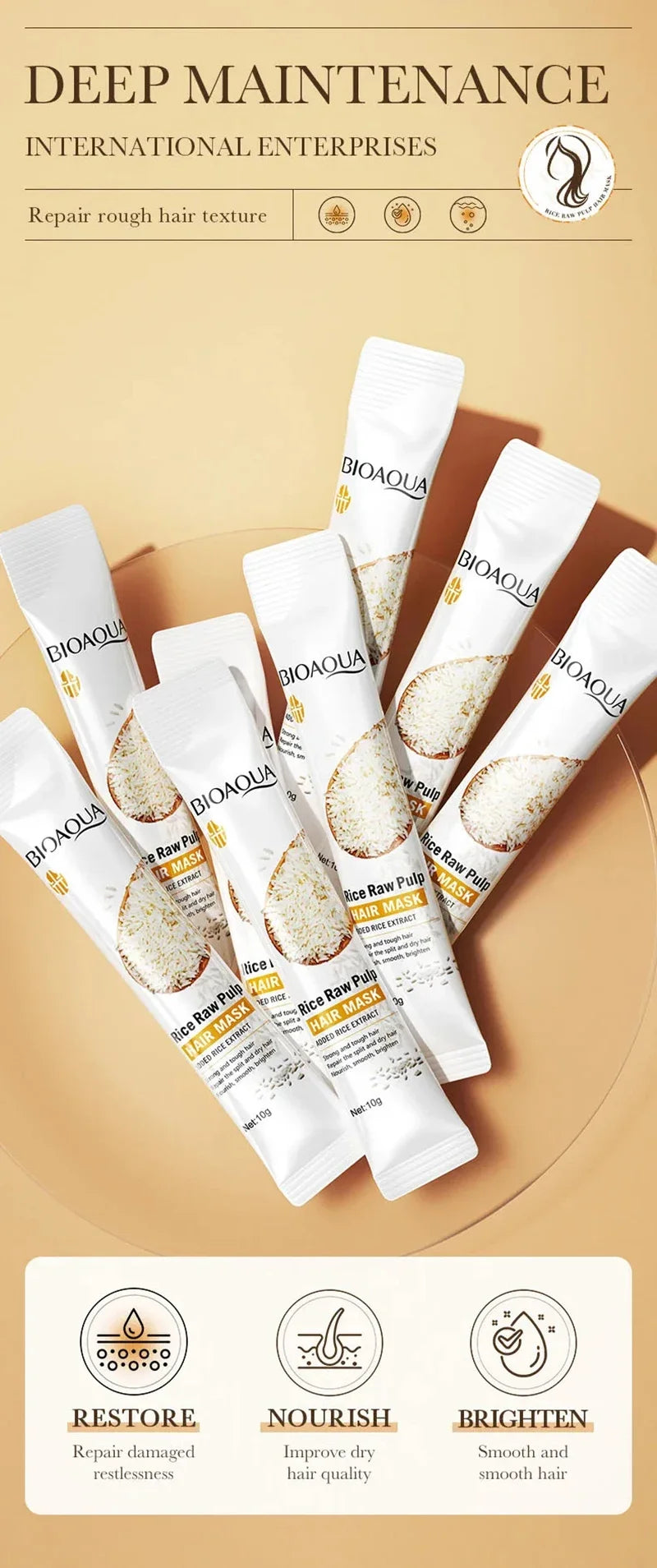 Máscara de Cabelo Mágica Profissional 5 Segundos Care Suave Natural Reparação Previne Ressecamento, Pontas Duplas, Danos e Frizz 2025