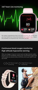 Relógio Inteligente 2025 para Mulheres, Tela Sensível ao Toque Completa, Chamada Bluetooth, À Prova d'Água, Relógio Fitness Esportivo, Smartwatch Lady Reloj Mujer