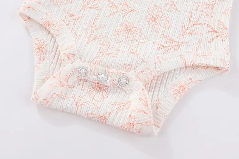 Kiddiezoom 5 Pçs/lote Quatro Estações Moda Dos Desenhos Animados de Manga Curta Do Bebê Menino Menina Bodysuits Macio 100% Algodão Recém-nascido Onesies Roupas