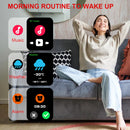 Para GTS Novo Relógio Inteligente Tela HD de 2,01 polegadas Alerta de Chamadas e Mensagens Bluetooth 100+ Modos de Esporte Smartwatch para Homens e Mulheres GPS NFC