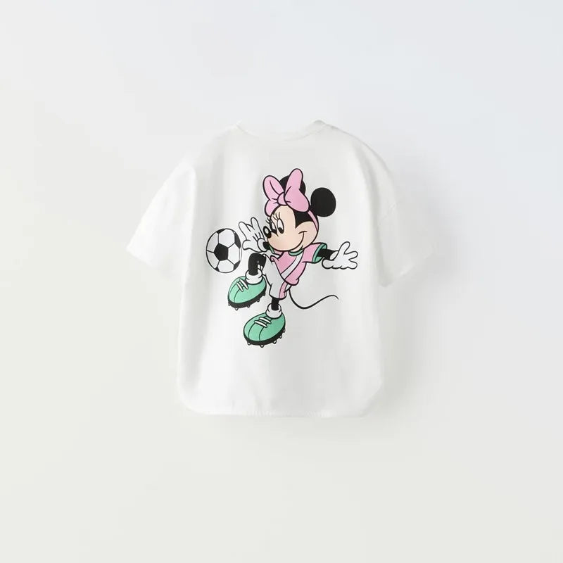 Meninos Dos Desenhos Animados Roupas Da Moda Nova Impressão De Manga Curta Tops Traje De Verão Em Torno Do Pescoço Bonito Camisa De Assentamento Crianças Casual Esportes Tees