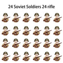 40 pcs/lote ww2 personagens militares wwii soldados do exército blocos de construção montagem de tijolos do exército nacional armas brinquedos para crianças