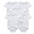 Kiddiezoom 5 Pçs/lote Quatro Estações Moda Dos Desenhos Animados de Manga Curta Do Bebê Menino Menina Bodysuits Macio 100% Algodão Recém-nascido Onesies Roupas