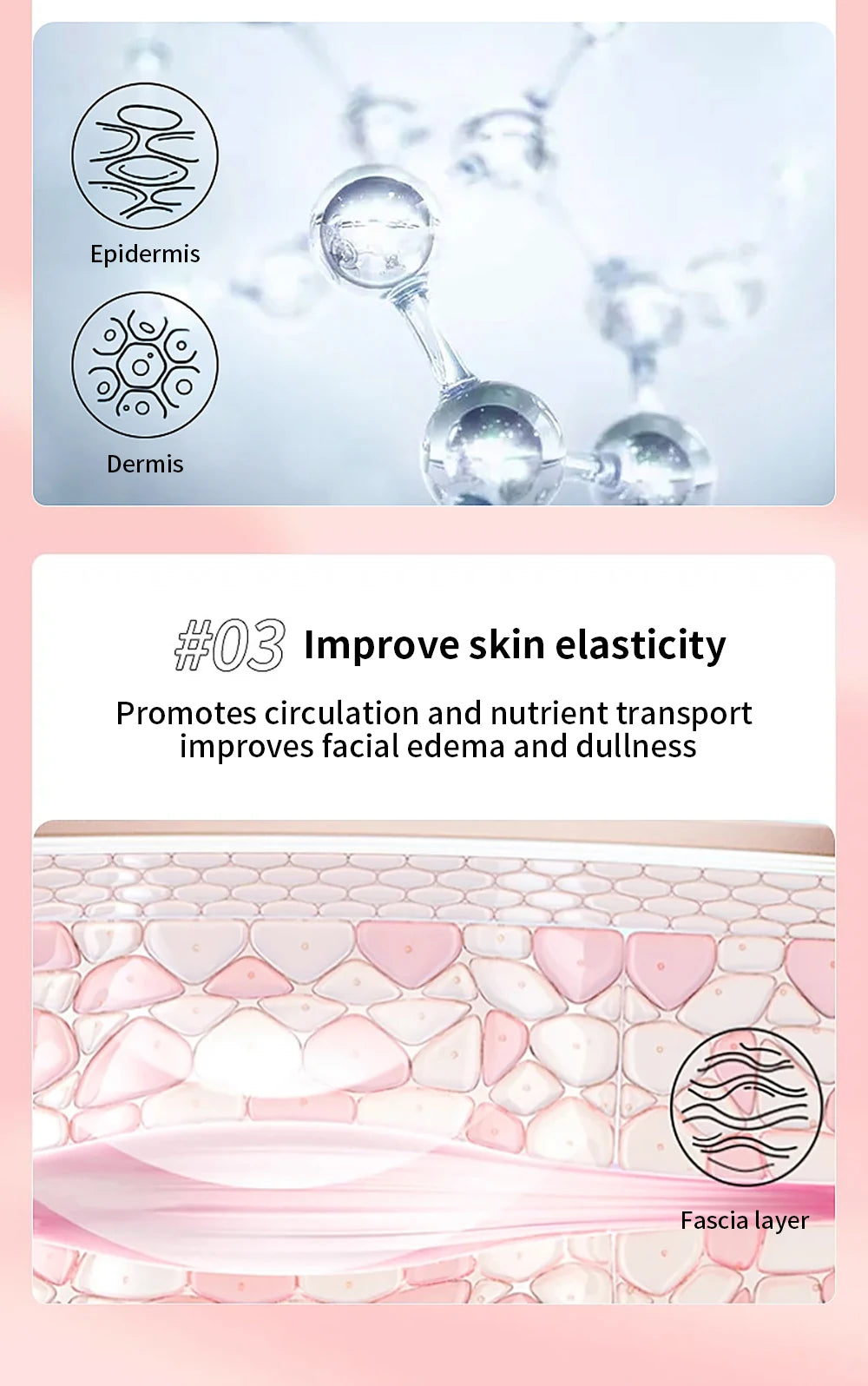 Massageador Facial Elétrico 3D com Microcorrente