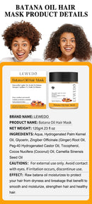 Máscara Capilar Batana Óleo Condicionador Batana 100% Natural Cuidados com o Cabelo Previne a Queda Nutre Pontas Secas Melhora a Maciez