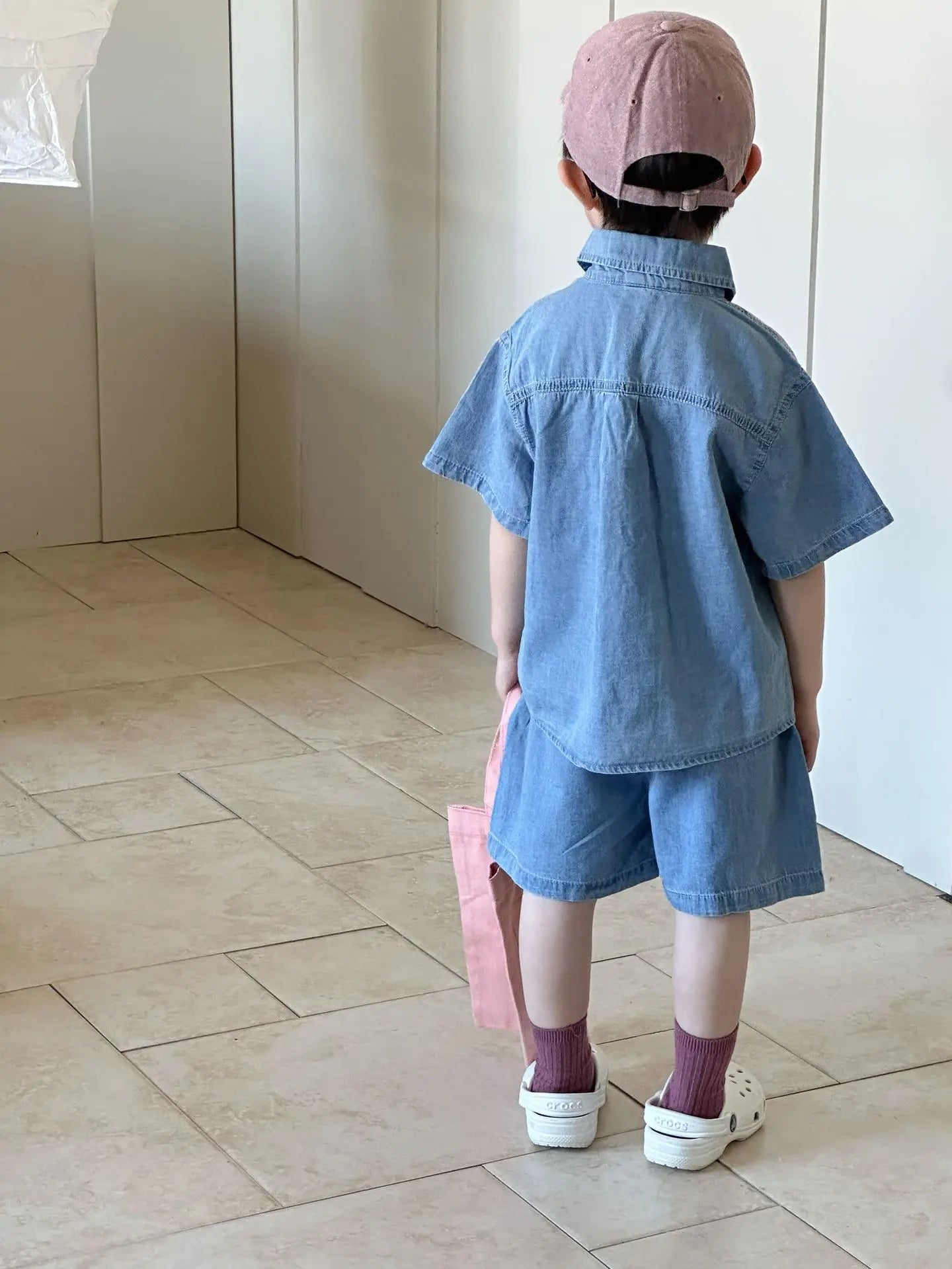 Roupas infantis 2025 verão novo terno jeans para menino ou vestido de menina casual roupas para irmão e irmã