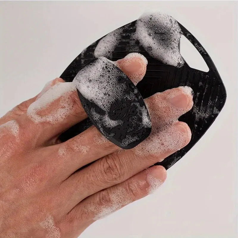 Escova Esfoliante de Silicone com Cabo Antiderrapante