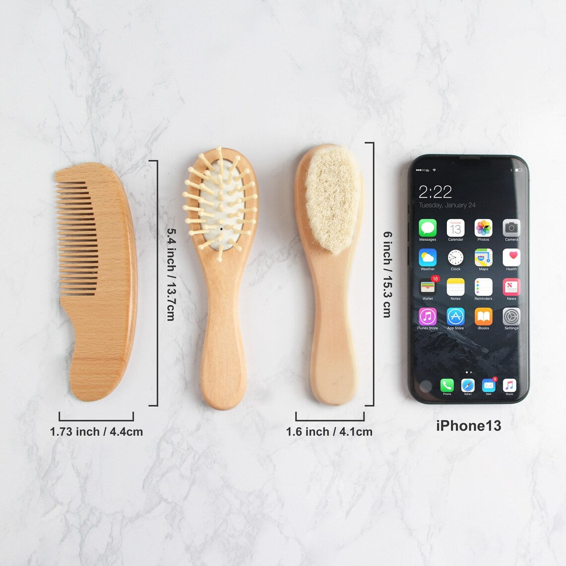 Escova de Cabelo para Bebê Personalizada