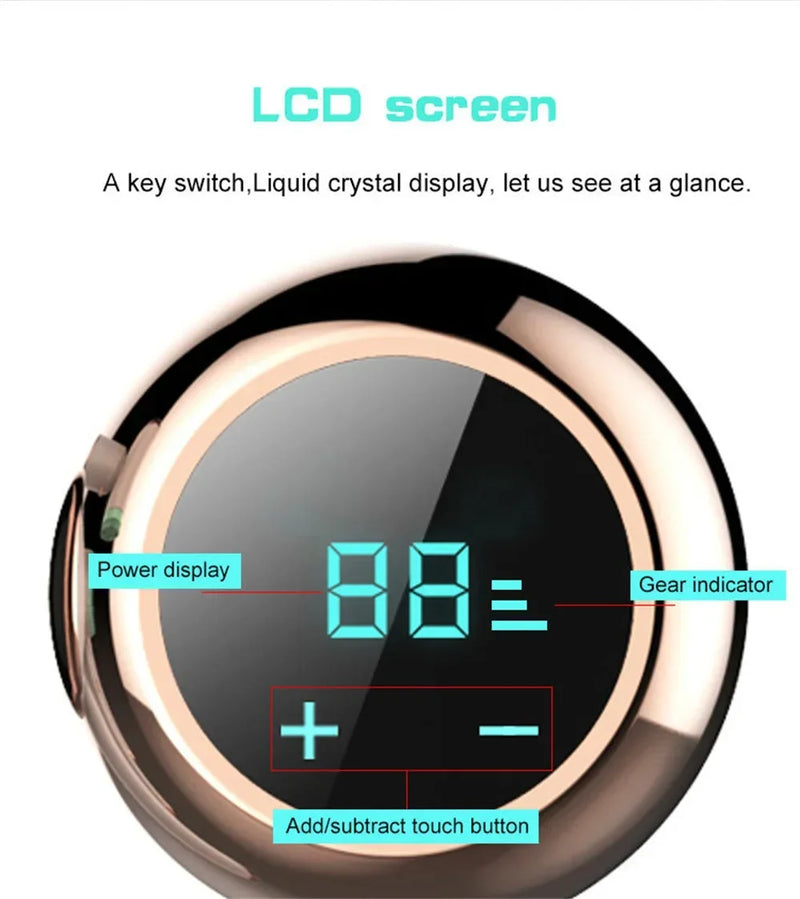 Dispositivo de Limpeza Facial Elétrico LED 6 em 1, Escova de Lavagem Facial, Escova de Limpeza Facial, Mini Hifu, Cuidados com a Pele, Carregador USB