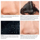 Máscara Facial de Lama com Carvão Vegetal de Bambu 60g, Carbono Ativo, Limpeza Profunda, Purificante, Remove Cravos, Removedor de Cravos de Morango