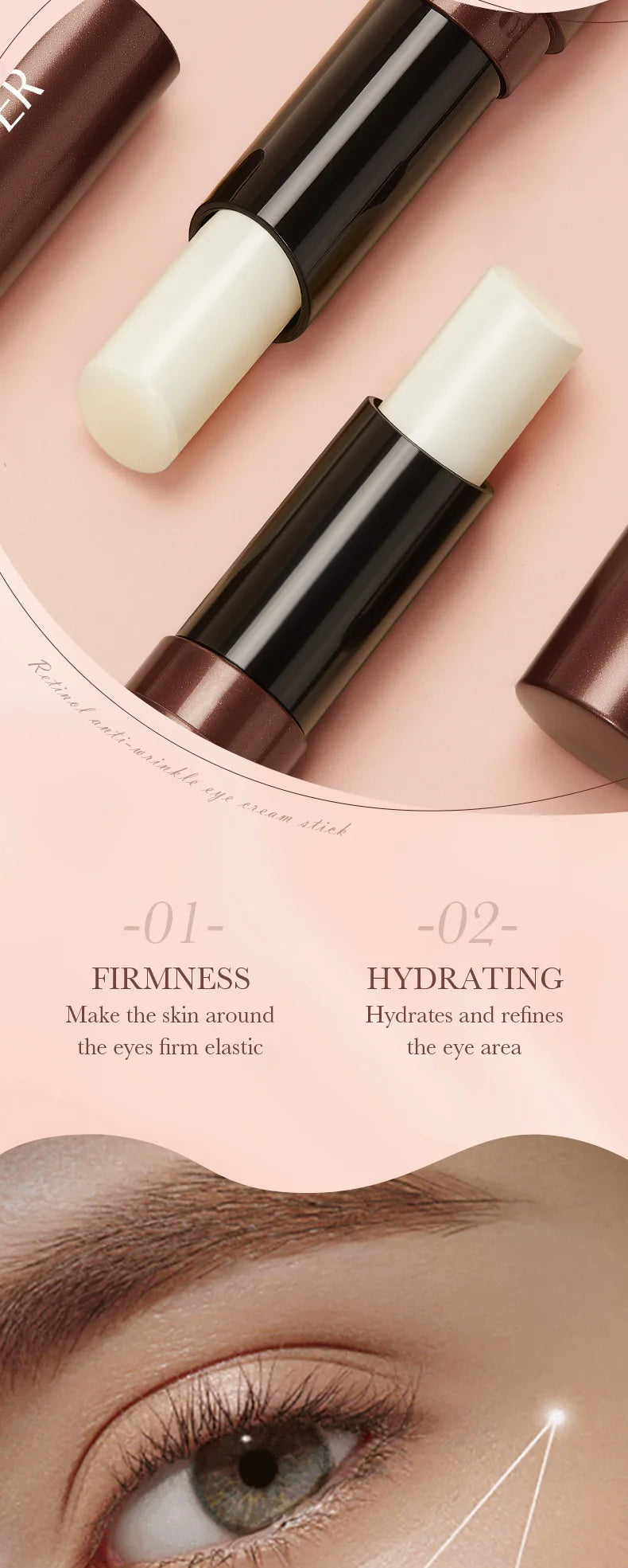 Bastão de Creme para Olhos com Retinol para Remover Olheiras