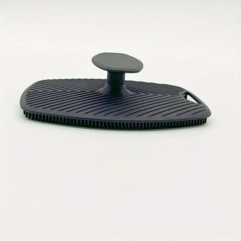 Escova Esfoliante de Silicone com Cabo Antiderrapante