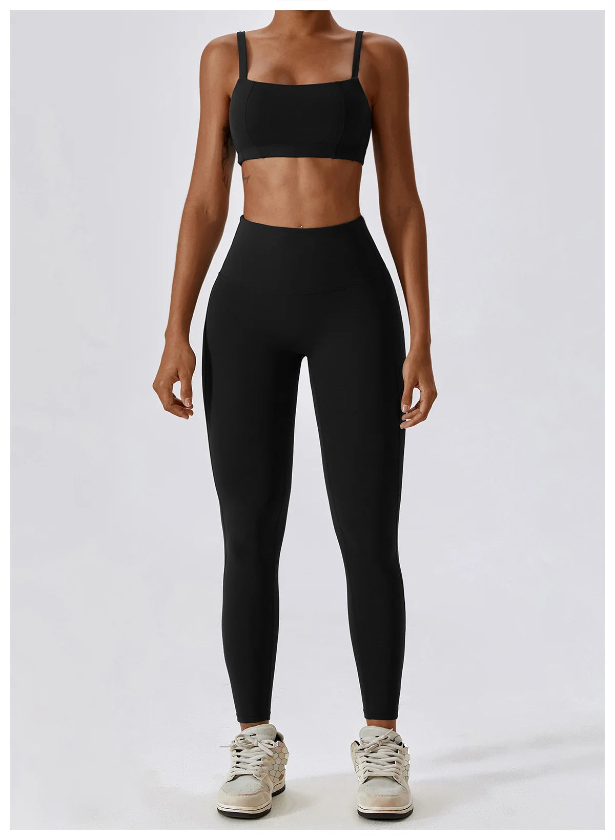 Sexy Fitness Treino Mulheres Conjunto de Ioga Treino Sem Costura Sportswear Roupas de Ginástica Sutiã Esportivo Top Leggings de Cintura Alta Ternos Esportivos