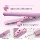 Nova Mini Prancha Alisadora de Cabelo Chapinha Ferro de Cerâmica Modelador de Cachos Para Cabelos Curtos Portátil Curling Dupla Função Cuidados com o Cabelo Para Viagem