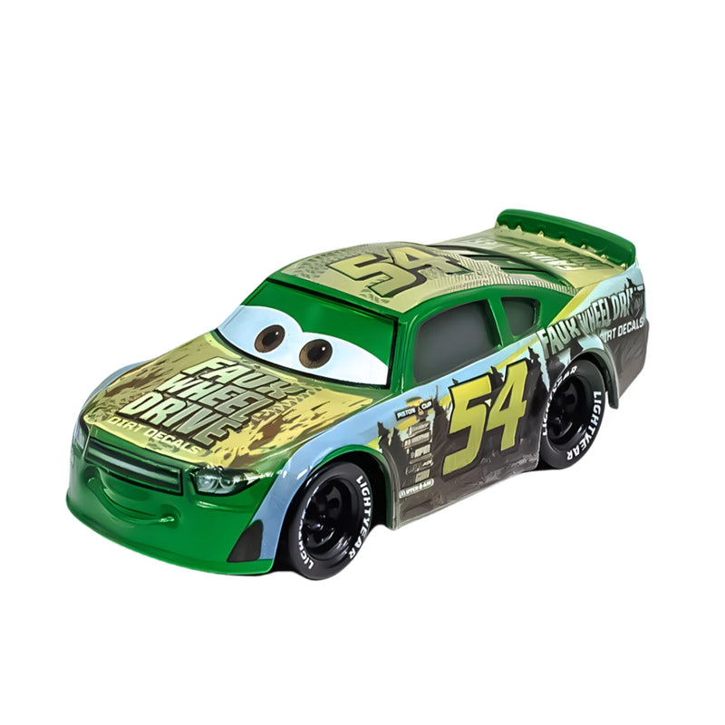 Disney Pixar Cars 3 Lightning Mcqueen Smokey Chick Hicks Collection 1:55 Veículos Diecast Alloy Car Toys Modelo Para Crianças Presente