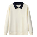 Moletom com capuz de gola polo de manga comprida unissex, blusa de moletom fashion com blocos de cores e patchwork, com capuz para homens, elegante, moletom masculino