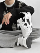 Sapatos masculinos casuais da moda NicheDesign Pão Plus Size Estudante Sistema de Fundo Grosso Sapatos Respirável Verão EVA Tênis