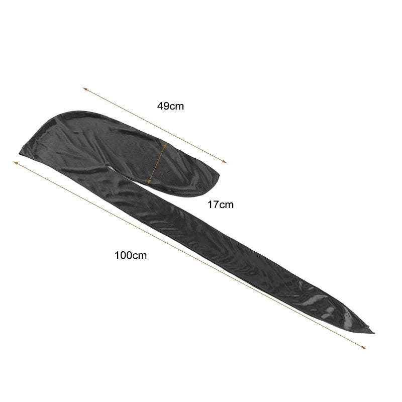 2 pcs Durags de cetim de seda para homens Designer Long Tail Beanies Doo Rags Caps Du-rags para mulheres Gravata de cetim de seda Do Rags Cap para ondas