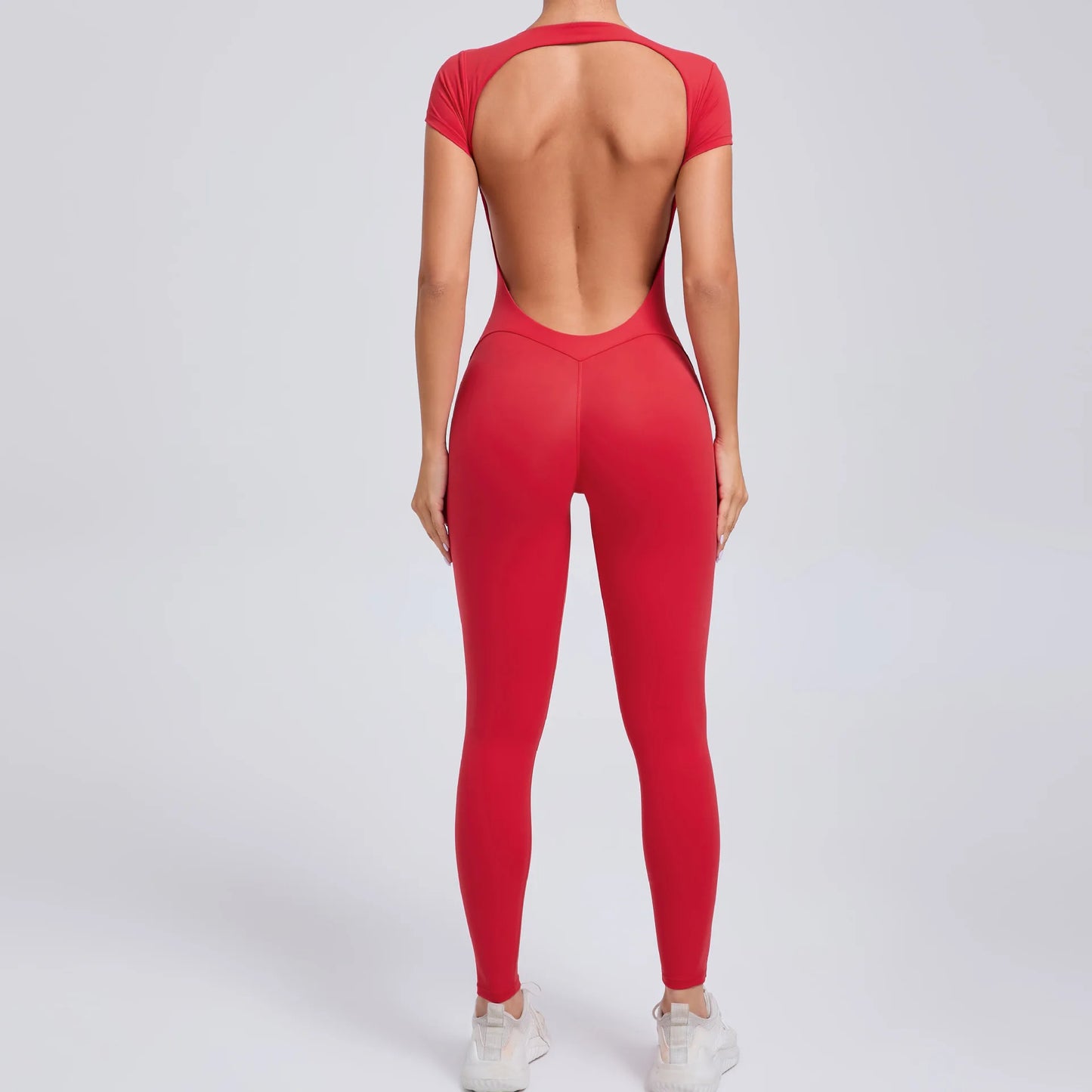 Sexy Mangas Compridas Terno Feminino Macacão Secagem Rápida Roupas de Ioga Treino Bodysuits Backless Esportes Macacão Mulheres Ginásio
