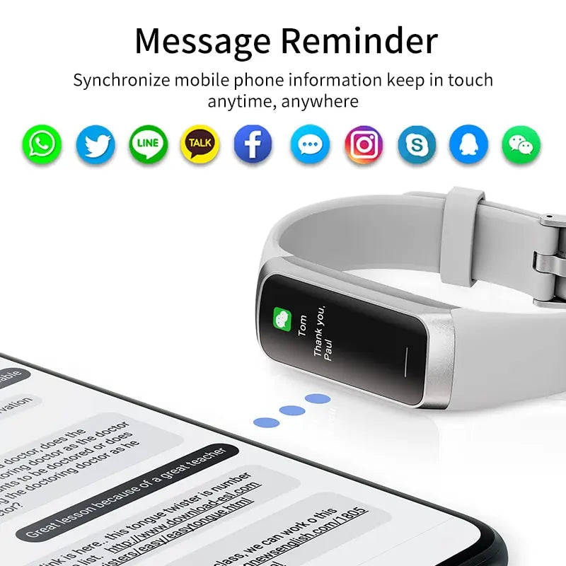 LIGE Amoled Relógio Inteligente Masculino 2023 Banda Inteligente Mulheres Frequência Cardíaca Sangue Smartwartch Pulseira Inteligente À Prova D'Água Rastreador de Fitness Esportivo