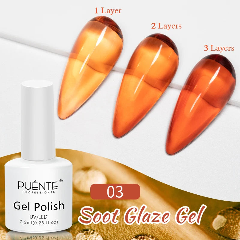 Esmalte em Gel Autonivelante 15ML Livre de Hema Gel Transparente Rígido Extensão de Unhas Modelagem 3D Cola para Strass Removedor de Verniz UV