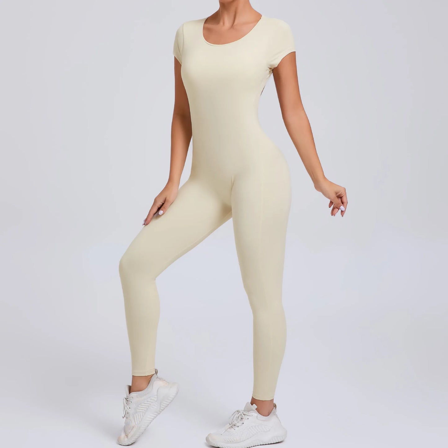 Sexy Mangas Compridas Terno Feminino Macacão Secagem Rápida Roupas de Ioga Treino Bodysuits Backless Esportes Macacão Mulheres Ginásio