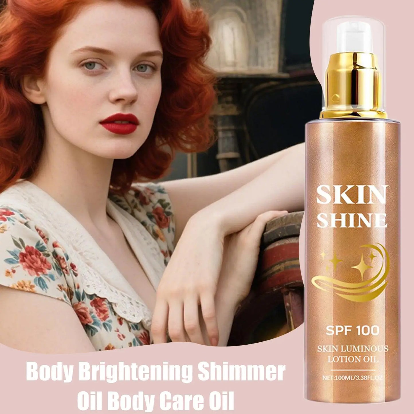 Óleo Corporal Shimmer Body Glow Óleo para Brilho da Pele