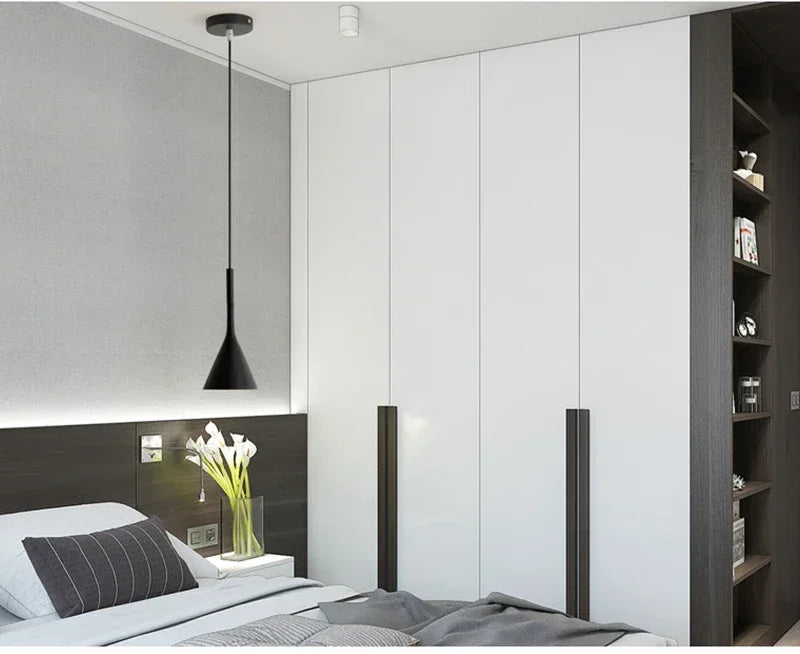 Luzes pendentes led modernas luz branca E27 para luminárias de cozinha Mesa de quarto Sala de jantar Abajur pendurado Lustre doméstico
