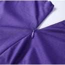 Vestido Maxi Fino Roxo Oco Out Mulheres Elegante Decote Em V Profundo Plissado Manga Cheia Vestidos Longos 2024 Vestes De Festa Da Senhora Da Moda