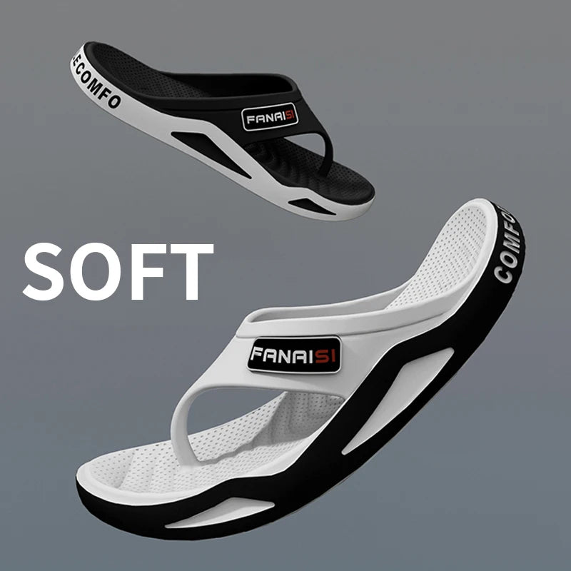 Chinelos Masculinos de Verão Esportes Moda ao Ar Livre e Tendência Sandálias de Praia Confortáveis Homens Sapatos Casuais Chinelos de Casa Sapatos para Casa