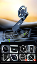 Suporte Magnético para Celular no Carro com Montagem para GPS - Suporte para iPhone 15 14 13 e Samsung Xiaomi Compatível com MagSafe