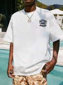 Camiseta gráfica com letras Better Days Ahead para homens e mulheres, gola redonda, camiseta casual grande, moda algodão, roupas, camiseta solta de verão