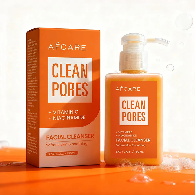 150ML Limpador com Vitamina C, Creme Espumante Clareador