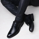 Primavera e Outono Britânico Casual Business Formal Sapatos de Couro Sapatos Masculinos Aumentando Sapatos Únicos Sapatos Sapatos Casuais Terno