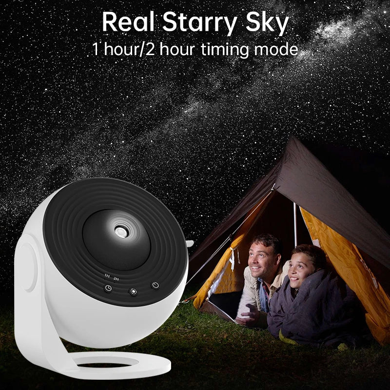 Luz Noturna Galáxia Projetor Céu Estrelado Projetor 360 ° Girar Lâmpada de Planetário Para Crianças Quarto Dia dos Namorados Presente Casamento Deco