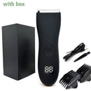 Aparador de Cabelo para Homens Áreas Íntimas Zonas Lugares Depilador Barbeador Elétrico Máquina de Barbear para Homem Barba Depilação Corte