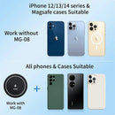 Suporte Magnético para Carro com Carregador Sem Fio VRIG para iPhone 14 13 12 Series com Carregamento Rápido na Ventoinha
