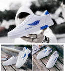 Homens brancos Calçados Esportivos Moda Homens Sapatos Casuais Homem de Couro Flats Conforto Resistente Tênis Casuais Masculinos Zapatillas De Hombre