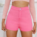 Mulheres Sexy Skinny High Stretch Shorts Finos 2023 Shorts Femininos de Verão Moda Slim Fit Hip Short Jeans S-3XL Casual Bottoms Pop