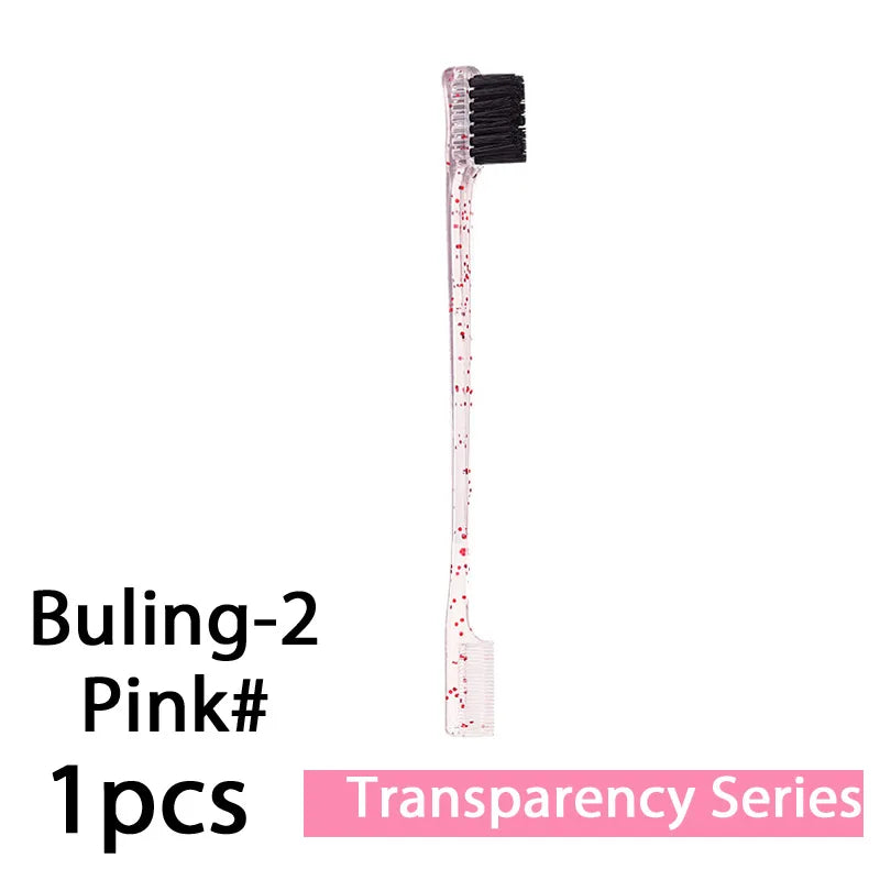 Escova Pente para Cabelo 3 em 1 1-10 Unidades Escova de Dupla Face Pente para Baby Hair & Escova para Sobrancelhas Escova de Alisamento Ferramenta para Cabelo