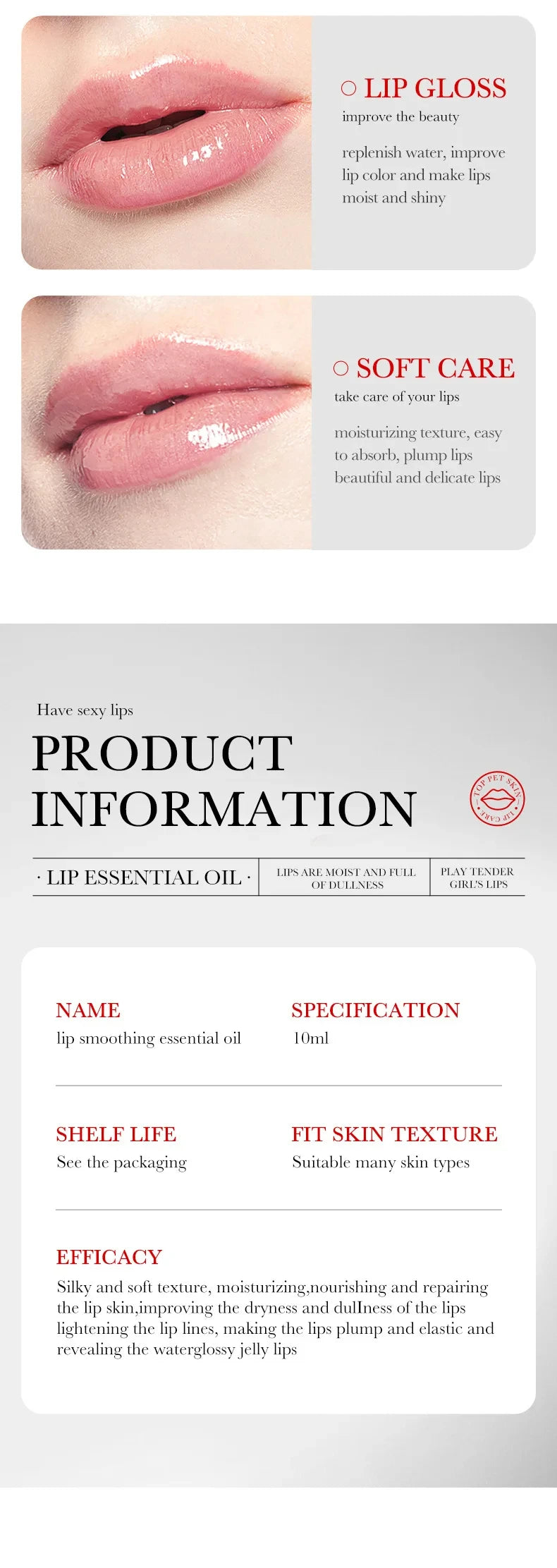Sérum Óleo Potencializador de Lábios