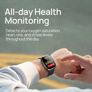 Mibro Watch C4 2 polegadas HD Display Bluetooth Call 24H Oxigênio no sangue Monitoramento da frequência cardíaca 100 modos de treino Smartwatch para homens mulheres