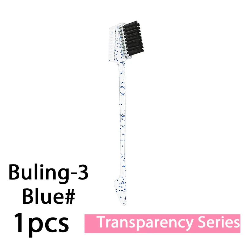 Escova Pente para Cabelo 3 em 1 1-10 Unidades Escova de Dupla Face Pente para Baby Hair & Escova para Sobrancelhas Escova de Alisamento Ferramenta para Cabelo